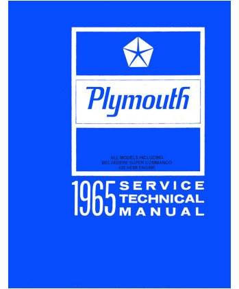 1965 plymouth fury owners manual